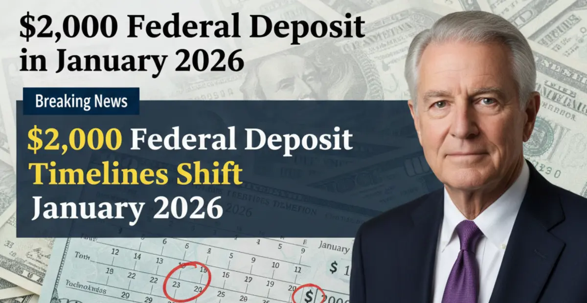 Federal $2,000 Deposit Update 2026: Timeline Changes Impact Refund Expectations