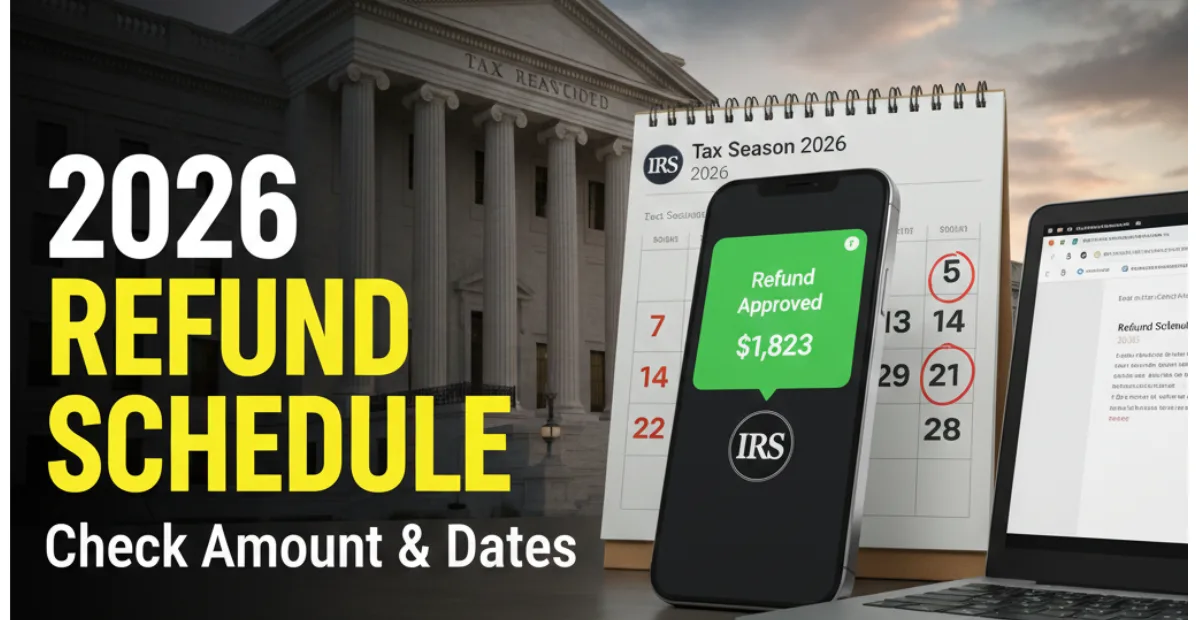 IRS Refund Schedule 2026 – See Amount & Estimated Dates in USA